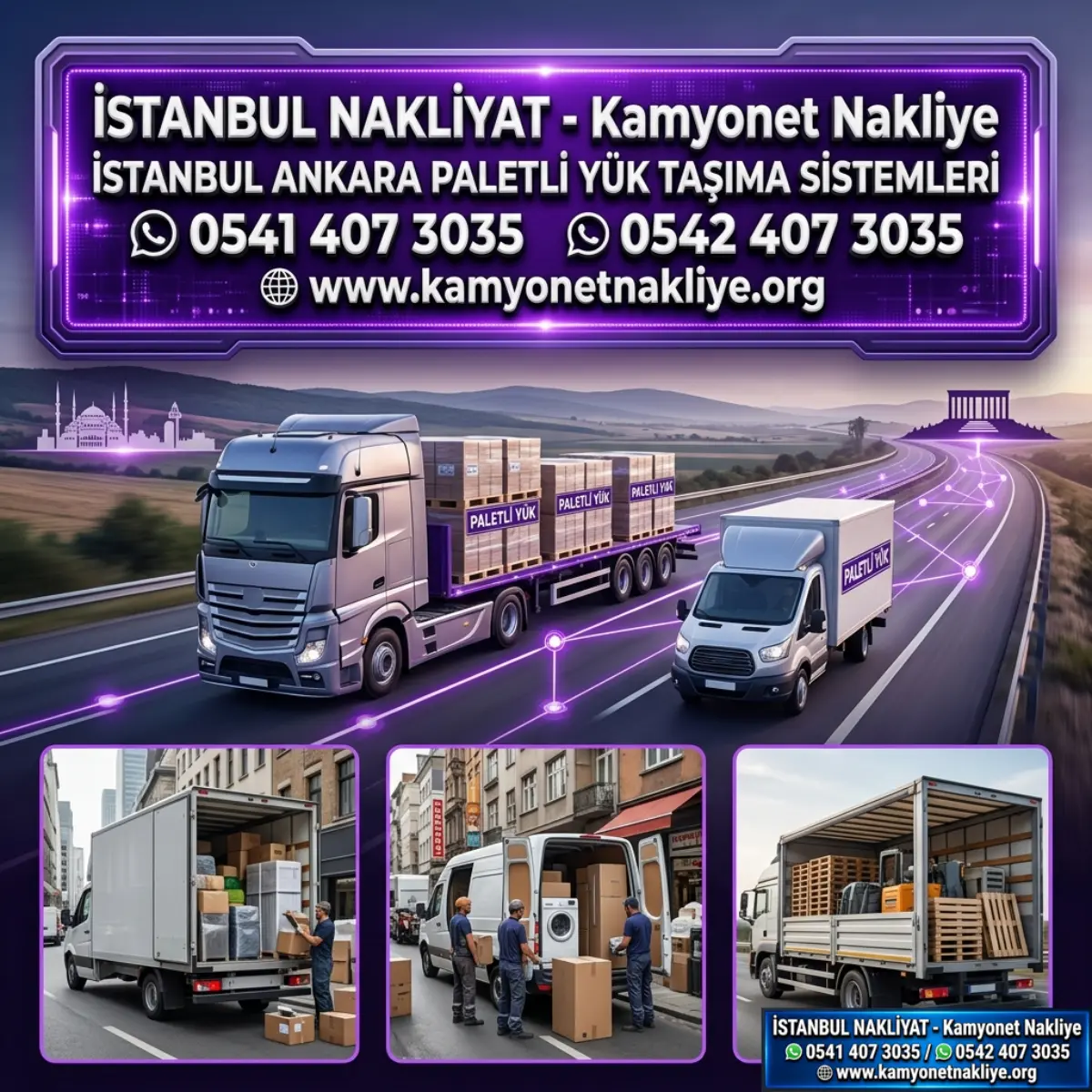İSTANBUL ANKARA PALETLİ YÜK TAŞIMA SİSTEMLERİ