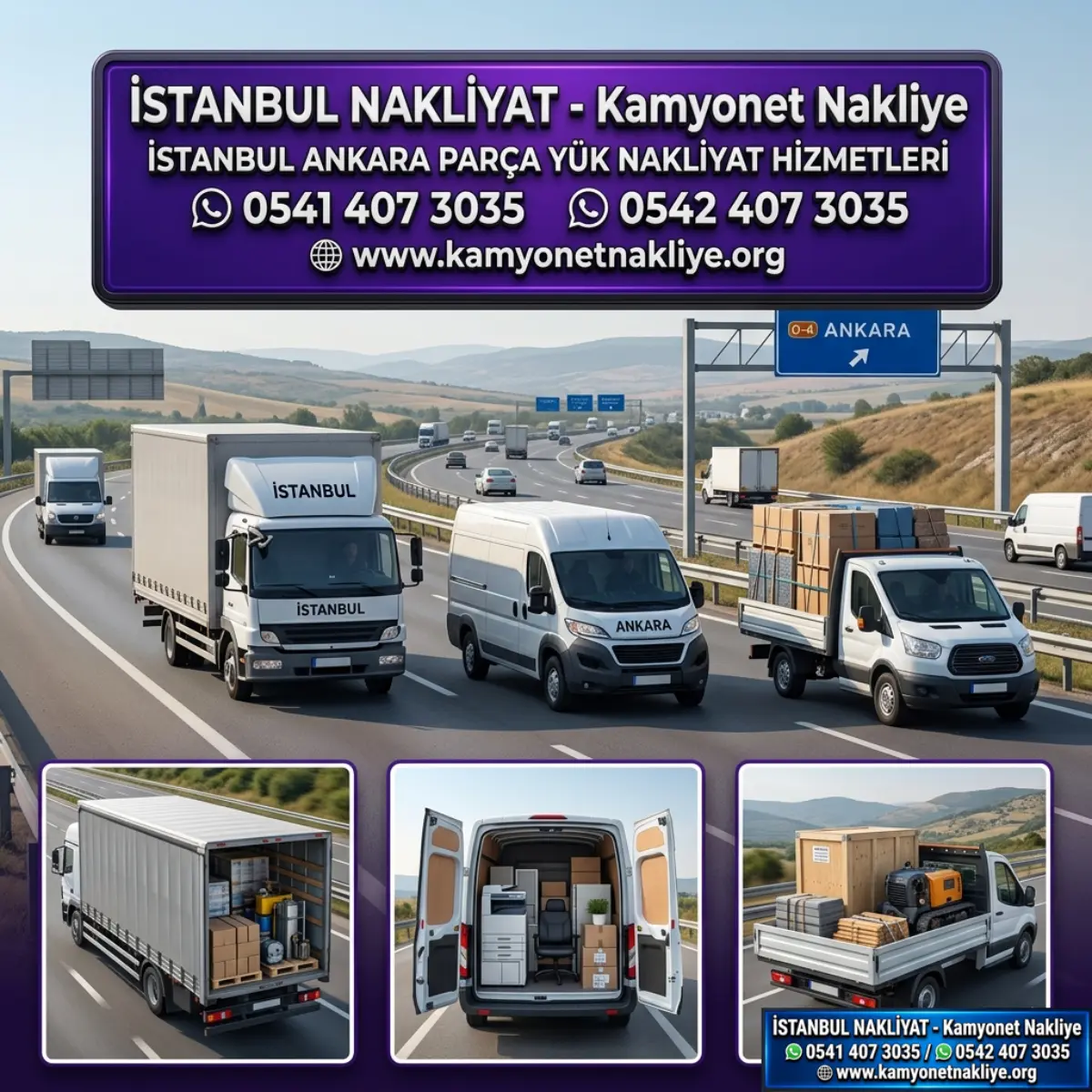 İSTANBUL ANKARA PARÇA YÜK NAKLİYAT HİZMETLERİ
